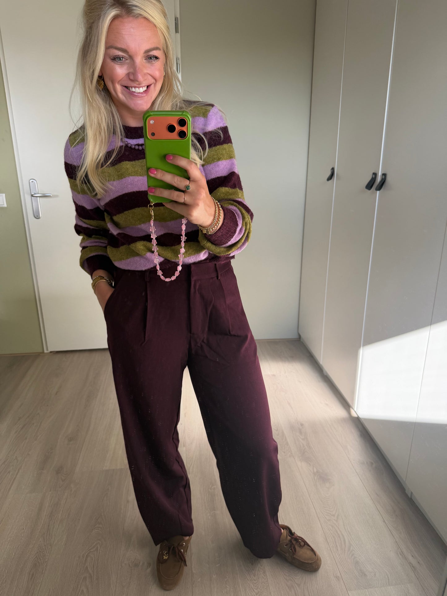 Ydence Knitted sweater Aurora - Aubergine