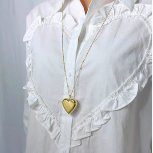 Lange ketting hart - Goud