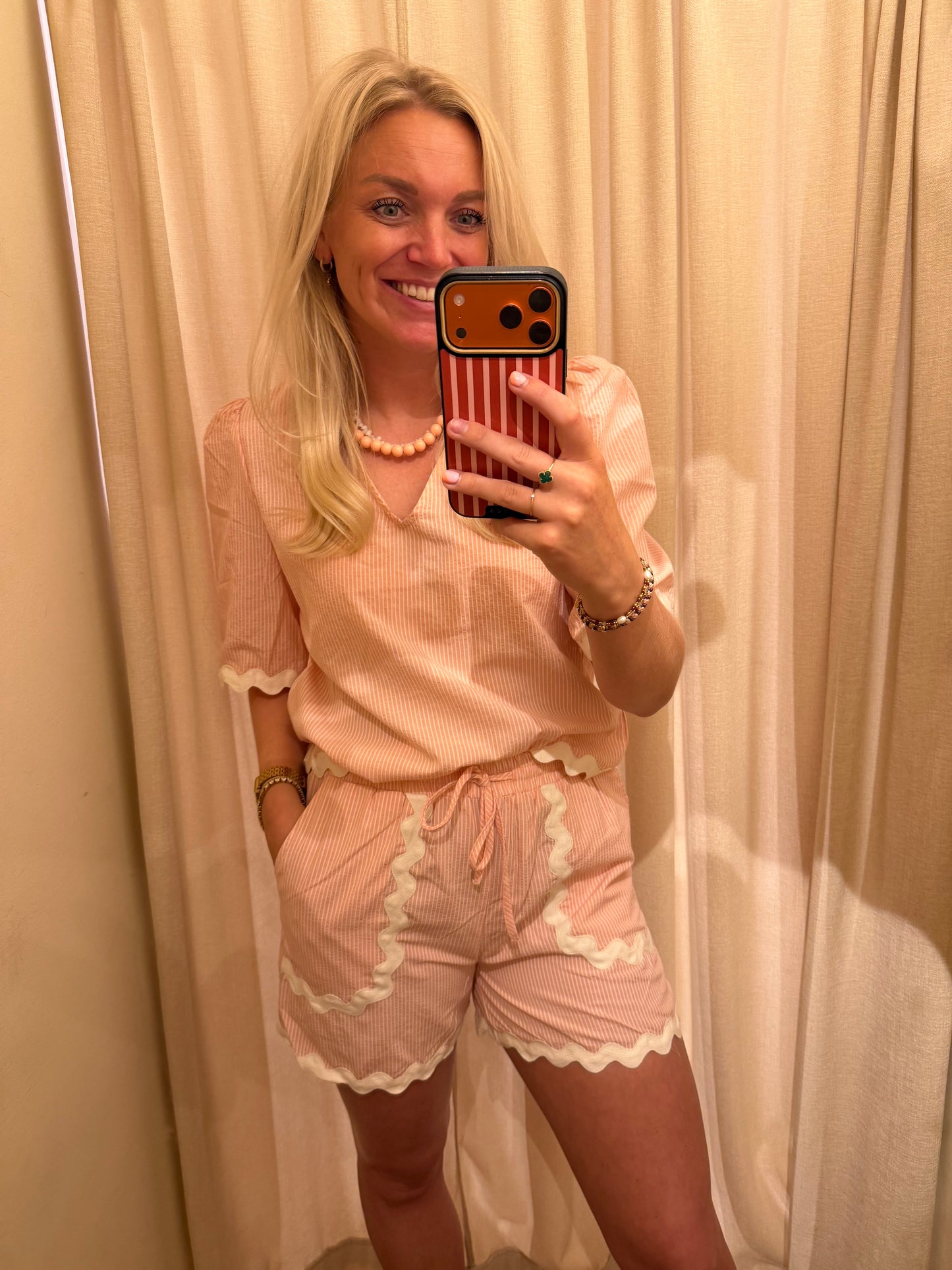 Ydence top Coco - Coral Pink