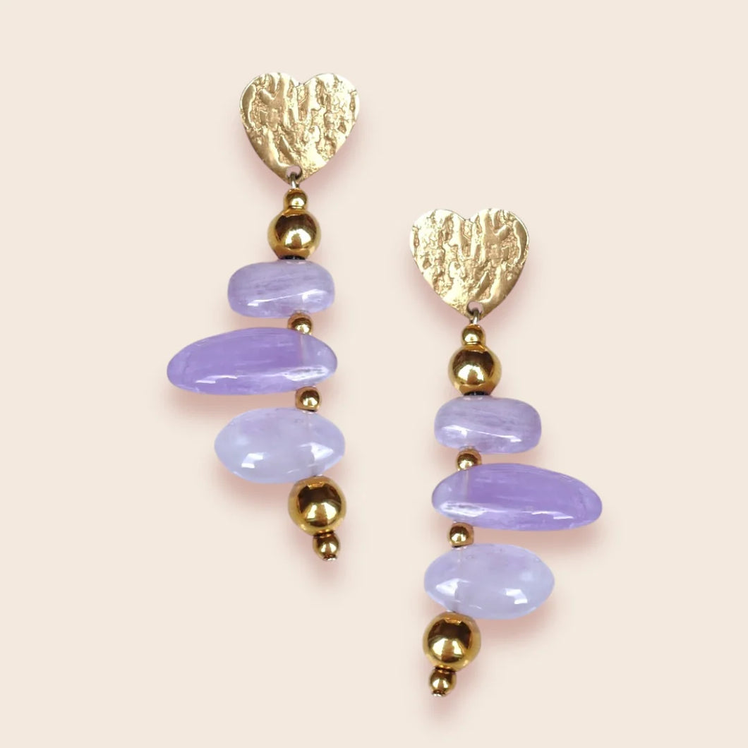 Studio Frenchie - Earrings - Purple lover