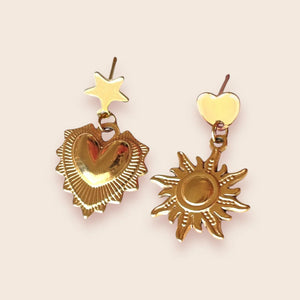 Studio Frenchie - Earrings - Sunny heart