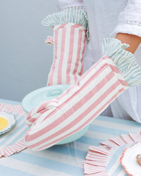 Niné kitchenware - Ovenglove Light blue/Blush Levi