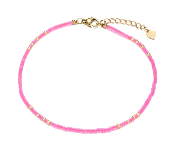 Enkelbandje - Roze/goud
