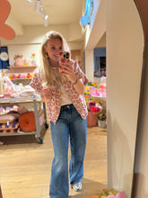 Afbeelding in Gallery-weergave laden, Gilet panterprint - Roze/beige
