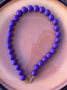 Kralen Ketting Groot - Paars