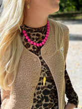 Afbeelding in Gallery-weergave laden, Teddy gilet smiley - Beige
