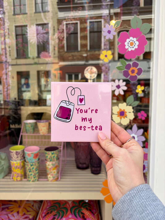 Tegeltje - Bes tea