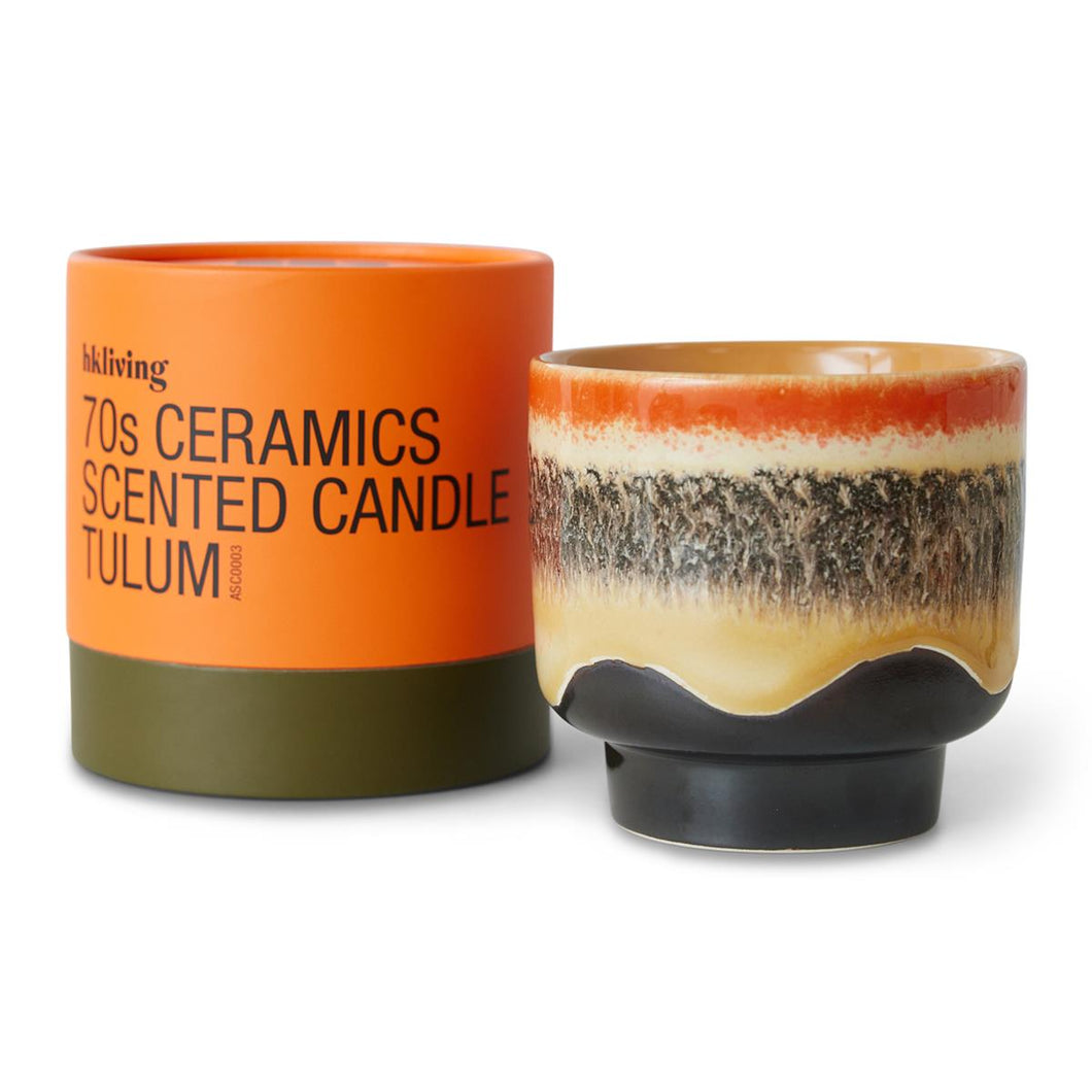 70’s Ceramics scented candle- Tulum