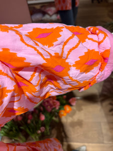 Jasje print - Oranje/roze