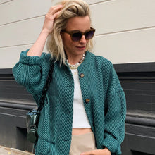 Afbeelding in Gallery-weergave laden, Bomber jasje - Turquoise blauw/groen
