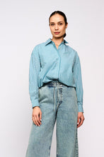 Afbeelding in Gallery-weergave laden, Feline blouse - Petrol/groen
