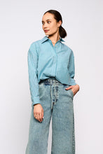 Afbeelding in Gallery-weergave laden, Feline blouse - Petrol/groen
