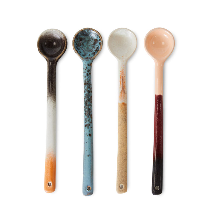 Hkliving 70s ceramics - Spoons breeze L (set of 4)
