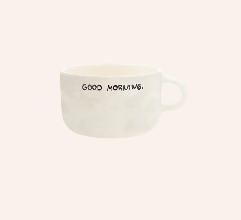 Anna + Nina Good morning cappuccino mug