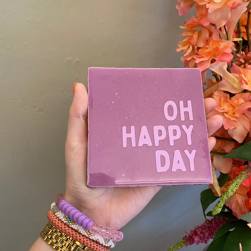 Tegel Oh happy day - Paars