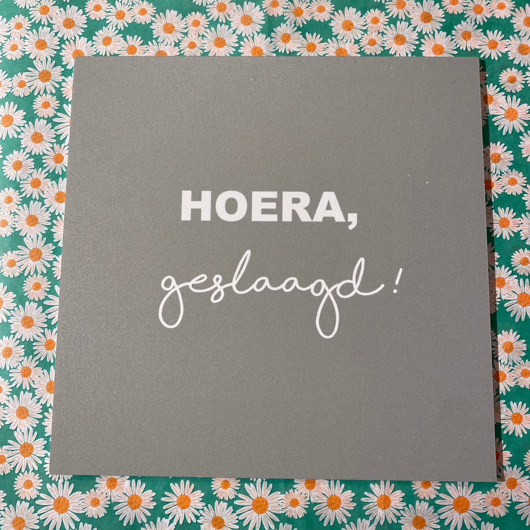 Forex tegeltje - Hoera geslaagd!