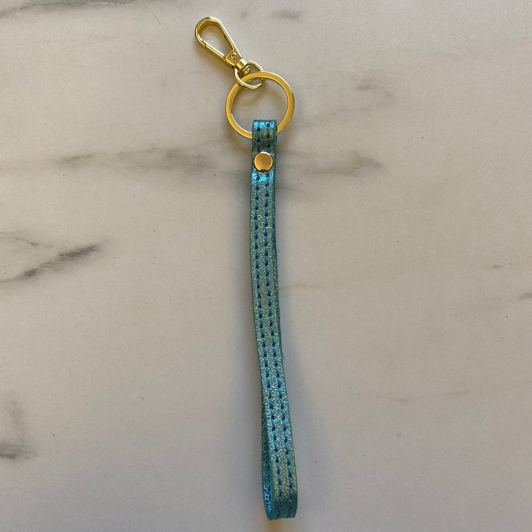 Sleutelhanger - Lichtblauw metallic