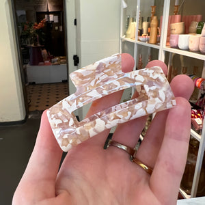 Haarclip marble - Beige