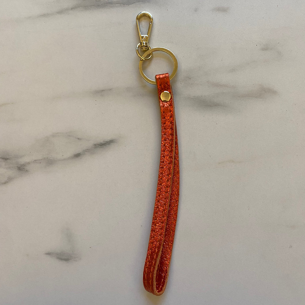 Sleutelhanger - Oranje metallic