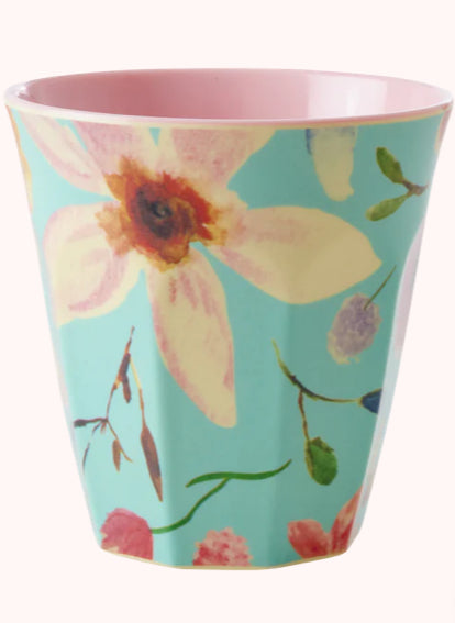Melamine cup medium - Rice Selma flower
