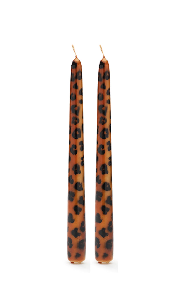 Anna + Nina Leopard candle - Set of 2