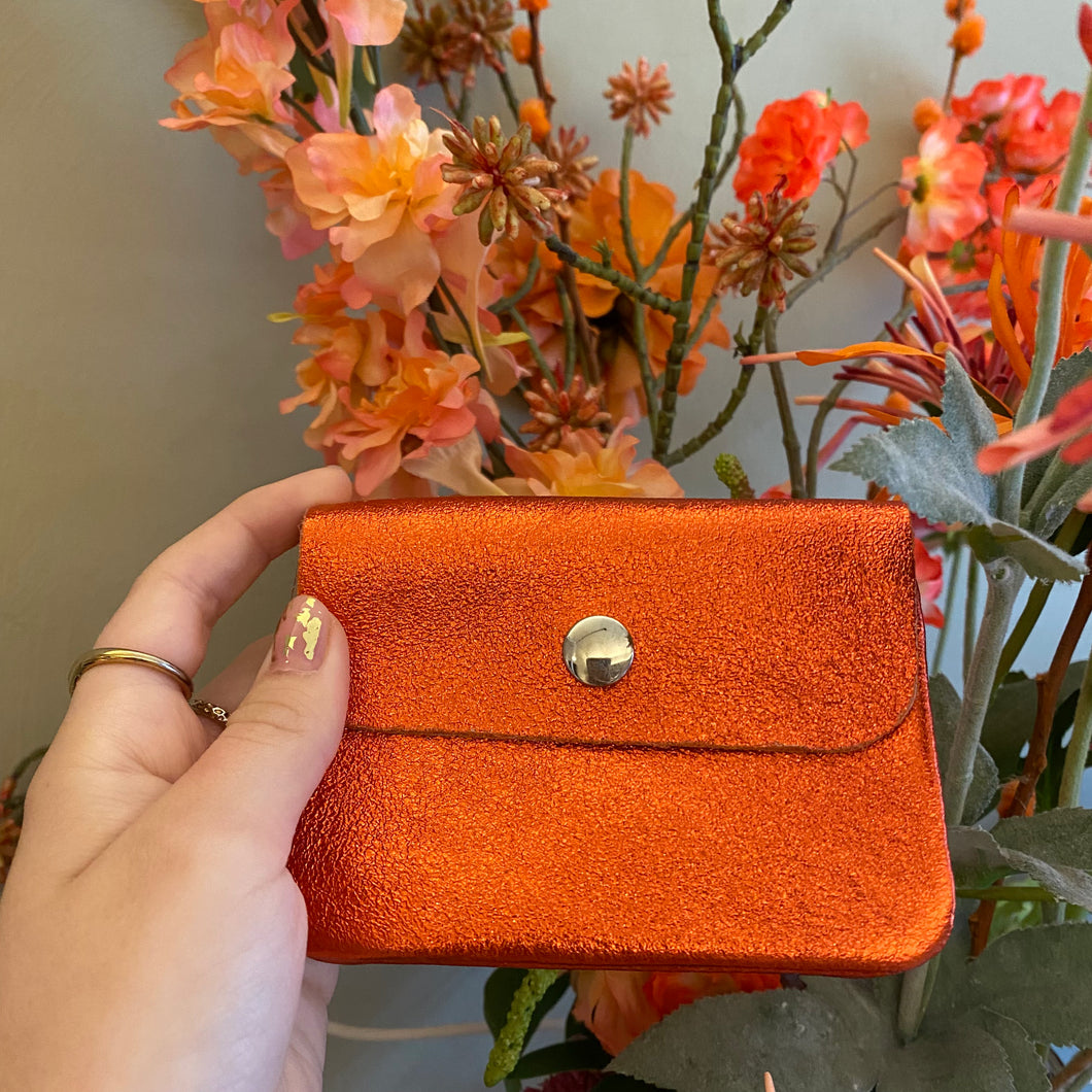 Portemonnee - Oranje metallic