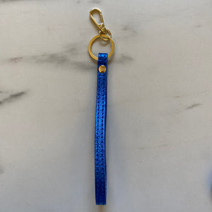 Sleutelhanger - Blauw metallic
