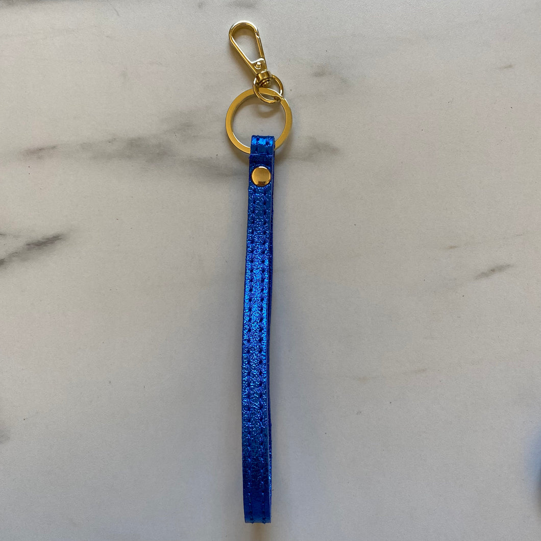 Sleutelhanger - Blauw metallic