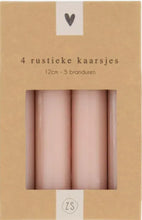 Afbeelding in Gallery-weergave laden, Zusss - 4 rustieke kaarsjes / Terra roze
