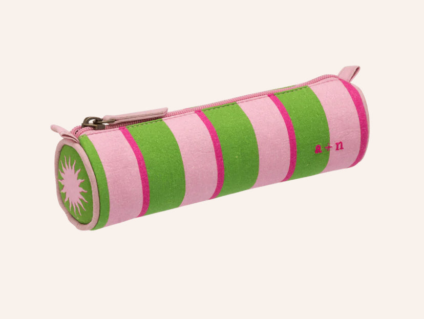 Anna + Nina Sunshine pencase - Groen/roze