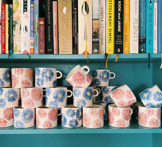 Anna + Nina Sweet violet mug - Blauw
