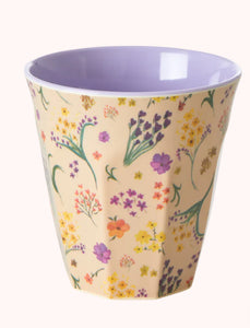 Melamine cup medium - Rice Wild flower print