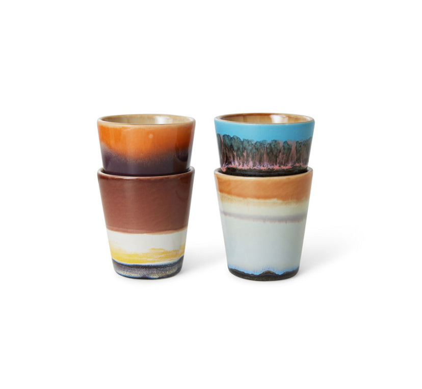Ristretto mugs - HK Living 70's Solar