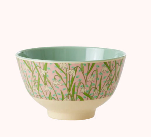 Melamine bowl small - Rice New snowdrop