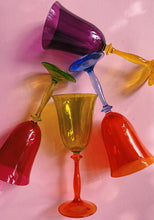 Afbeelding in Gallery-weergave laden, Anna + Nina Paradise wijnglas - Oranje/blauw
