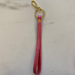 Sleutelhanger - Roze metallic
