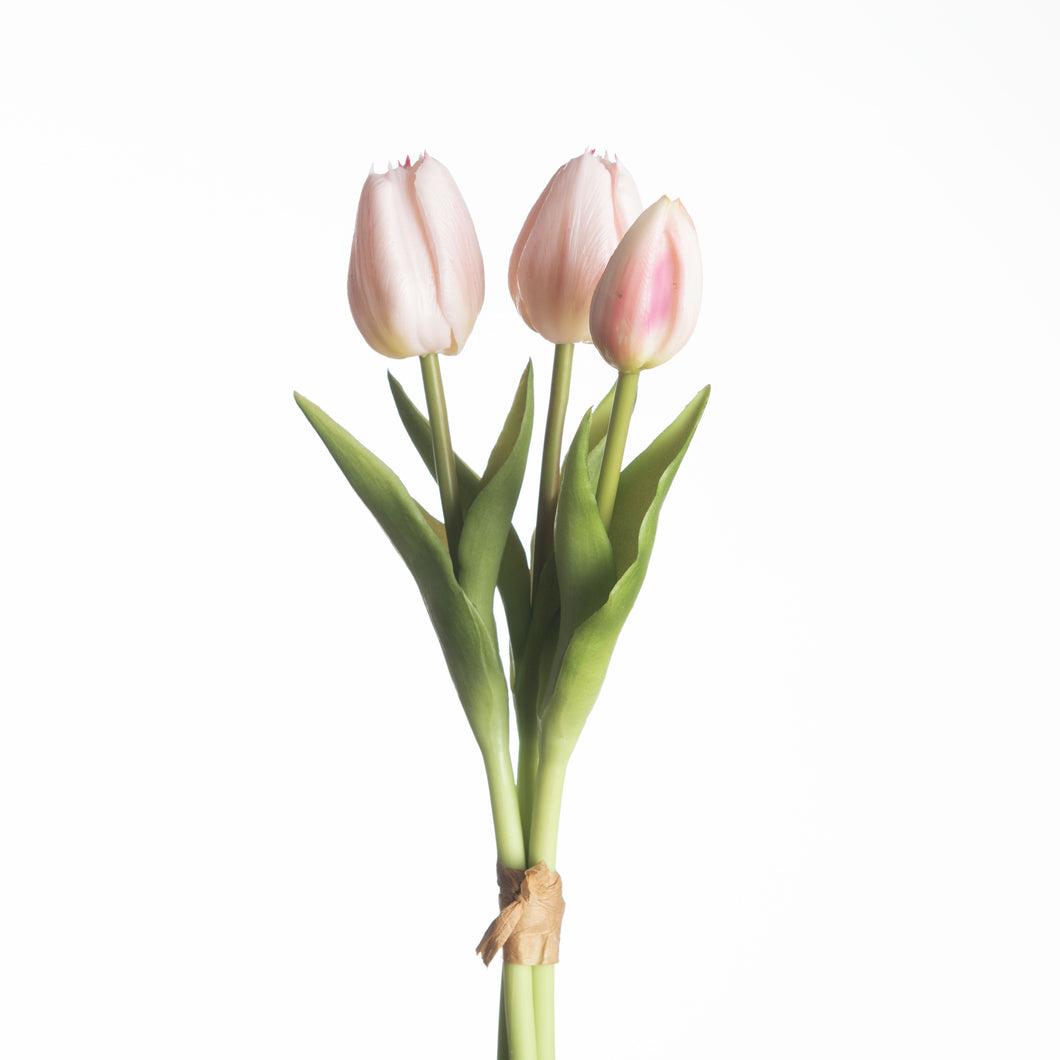 Real touch tulpen 3 - Lichtroze