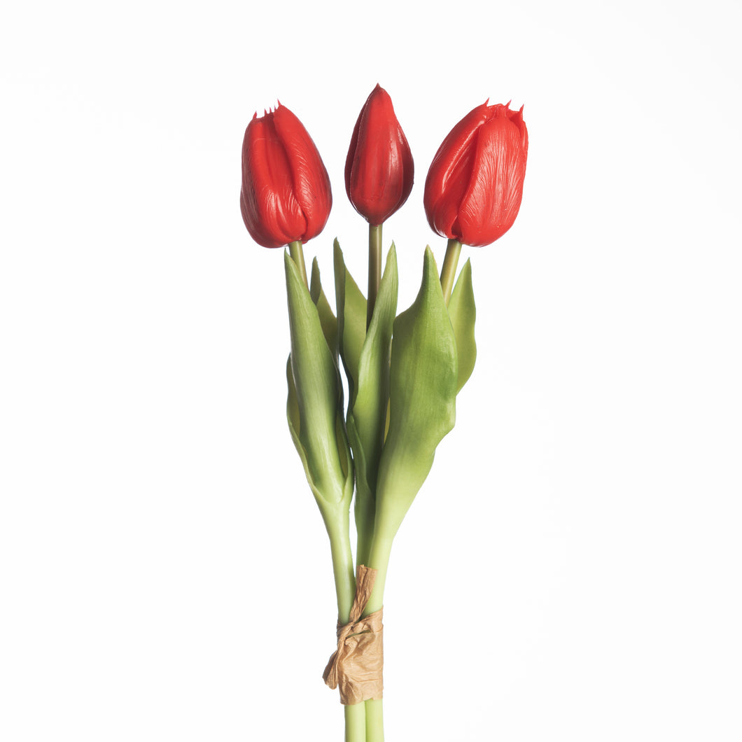 Real touch tulpen 3 - Rood