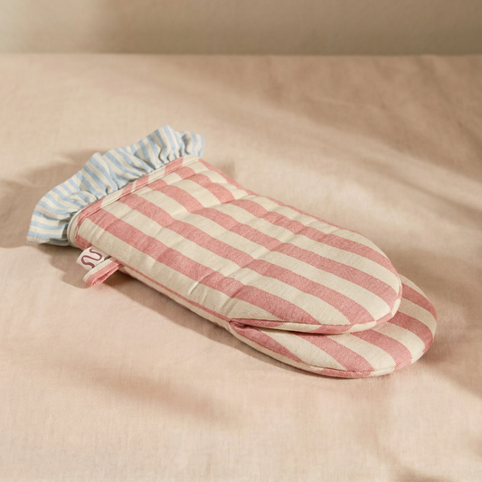 Niné kitchenware - Ovenglove Light blue/Blush Levi