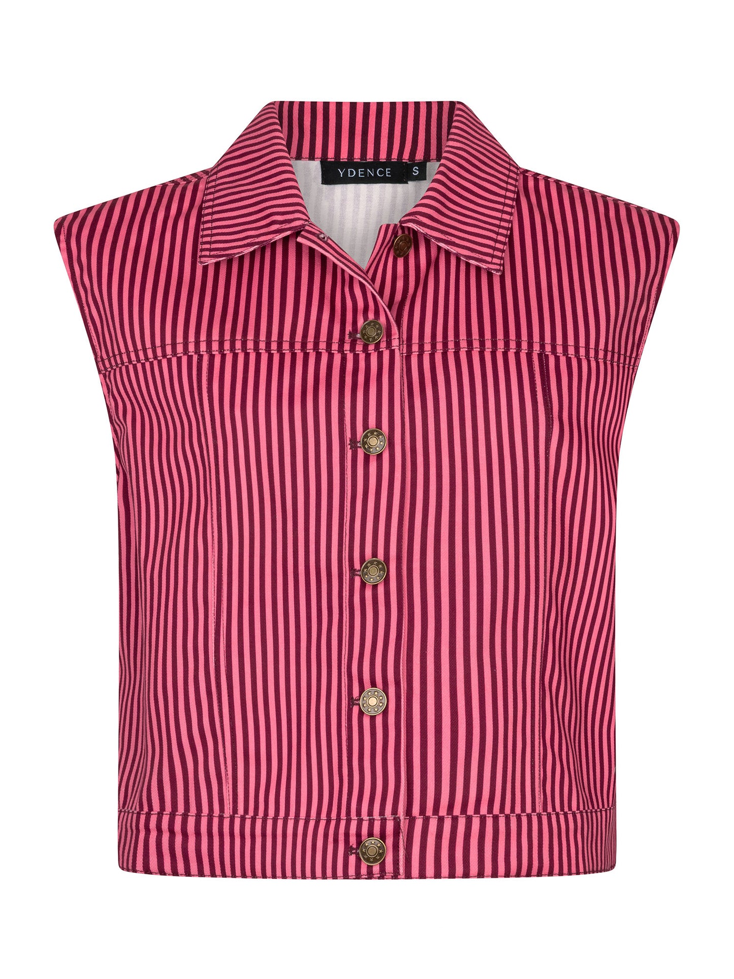 Ydence Gilet Marit - Coral pink/burgundy