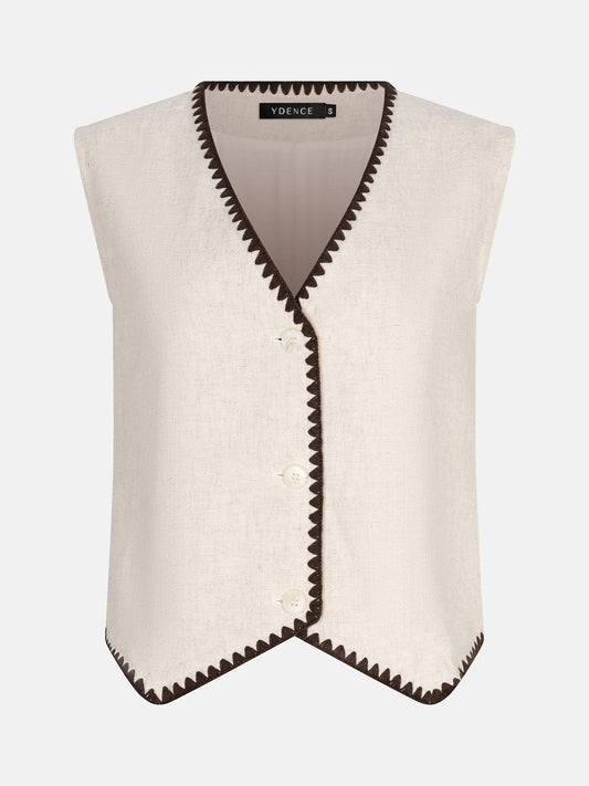 Ydence Gilet Billie - Ecru