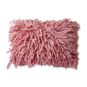 Rugged woolen cushion - Pink