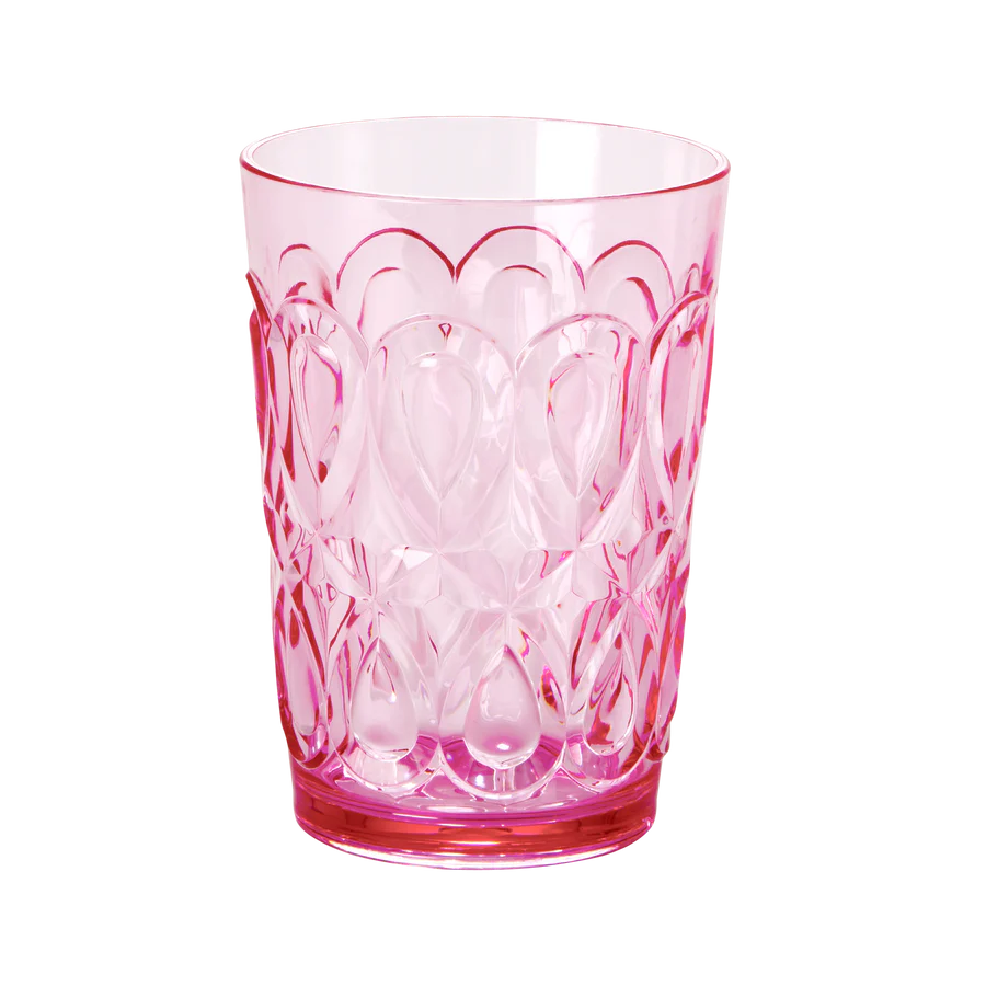 Kunstof glas rice - Roze