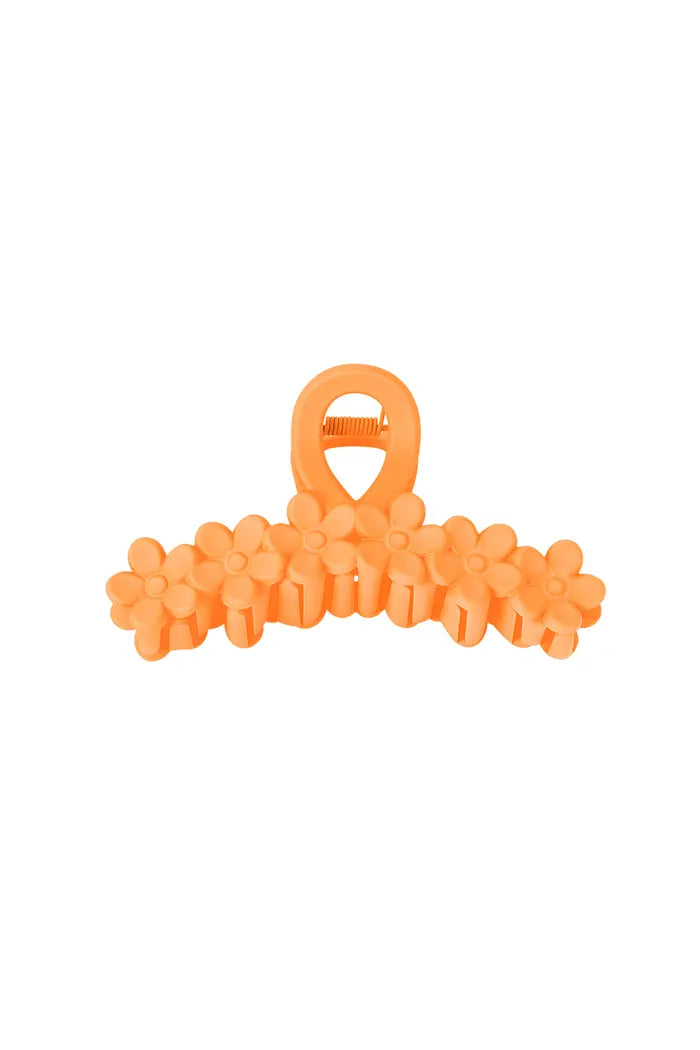 Haarclip bloemetjes - Oranje