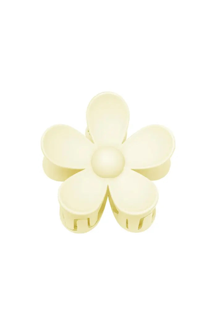 Haarclip bloem - Wit/creme