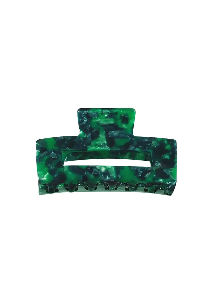 Haarclip Marble - Donkergroen