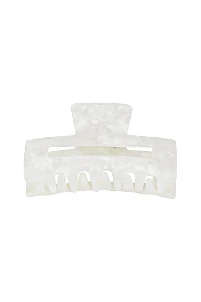 Haarclip marble - Wit