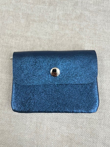 Portemonnee - Donkerblauw metallic