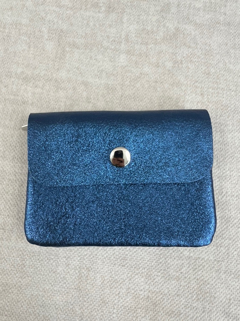 Portemonnee - Donkerblauw metallic