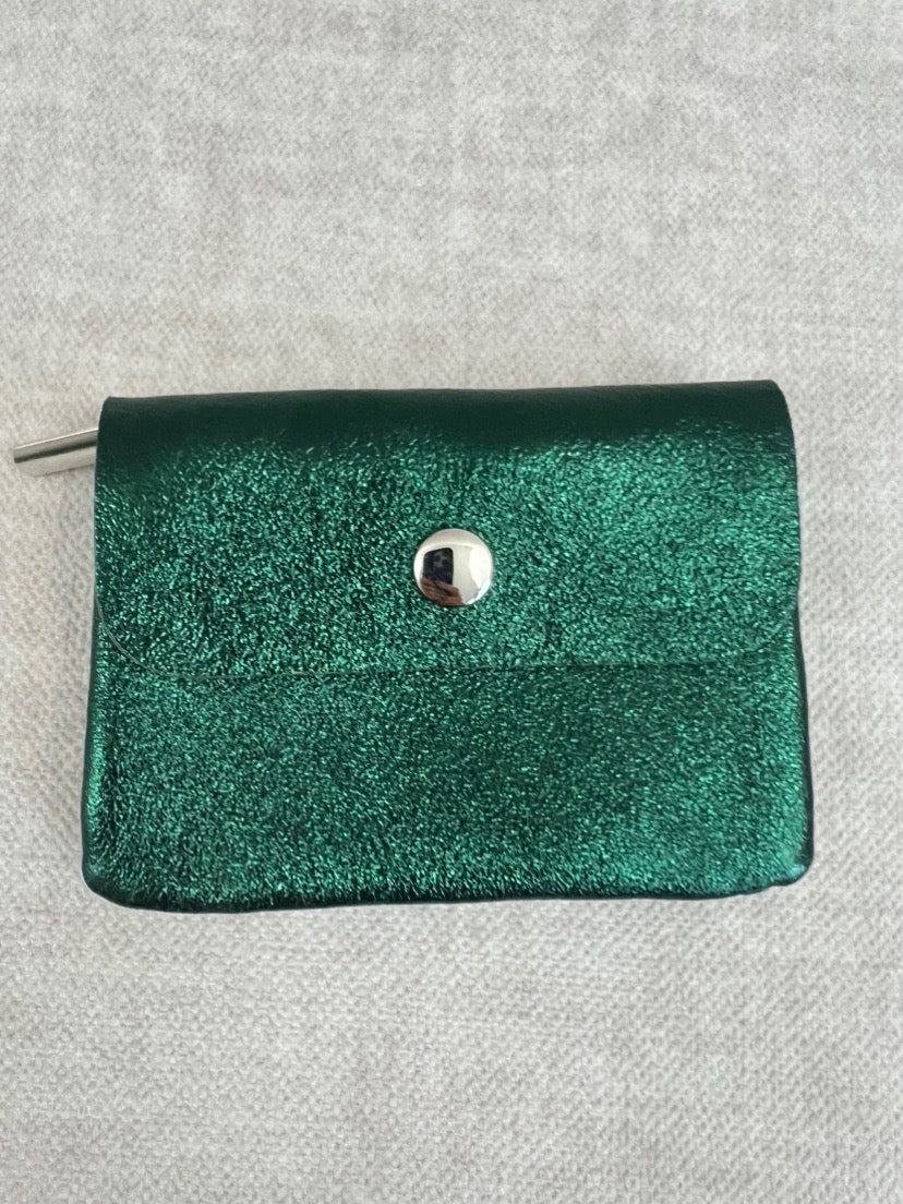 Portemonnee - Donkergroen metallic